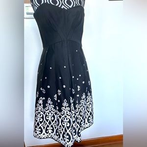 White House black market strapless dress